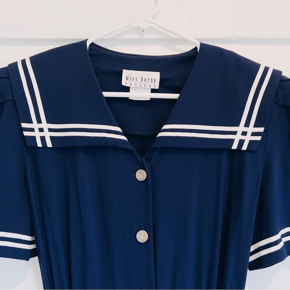 Vintage Nautical Sailor Style Dress by Miss Dorby Petites ⚓️